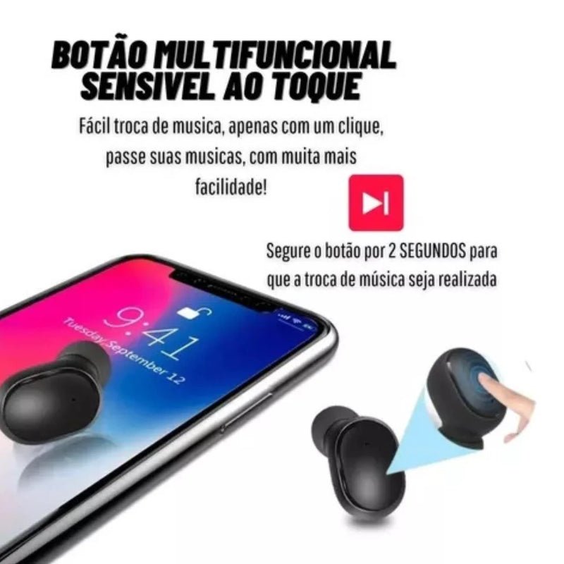 Fone de Ouvido Sem Fio